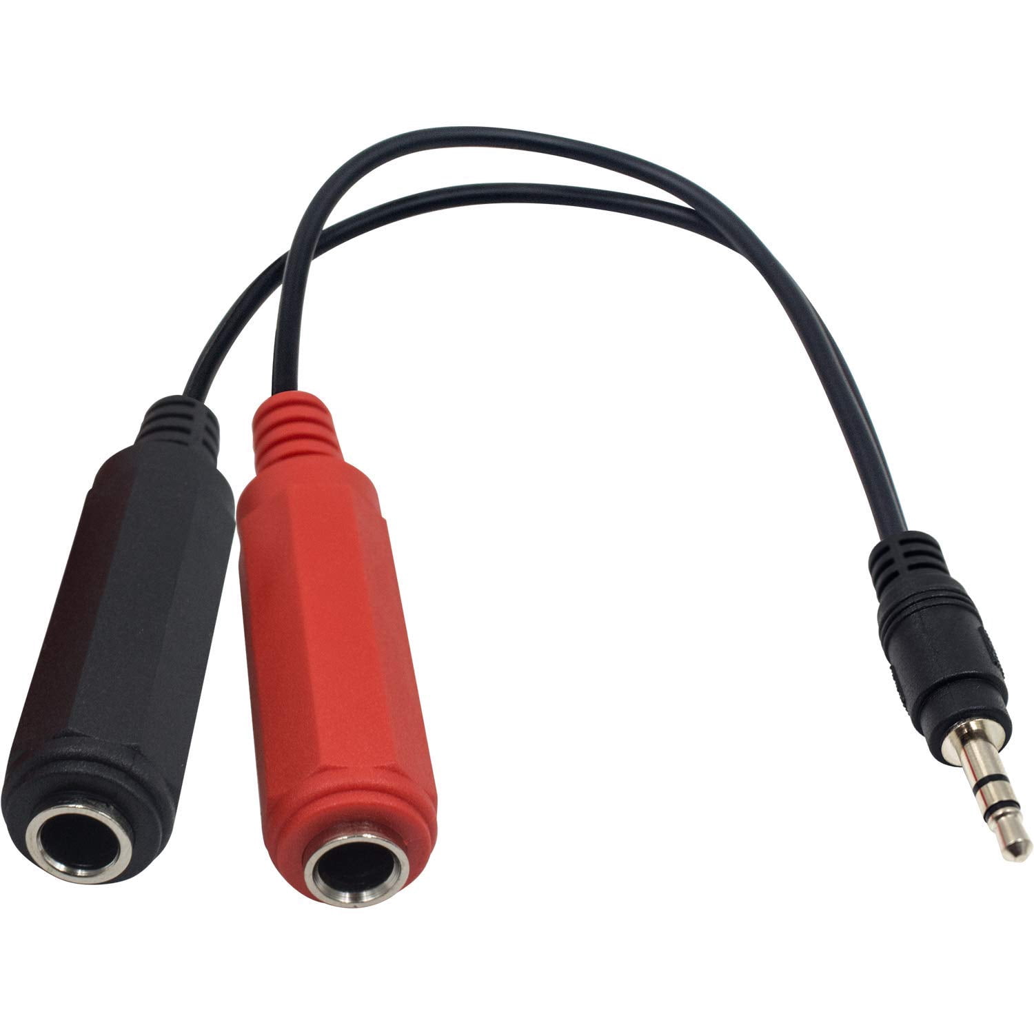 6.35mm Mono TS Female Y Splitter Cable 