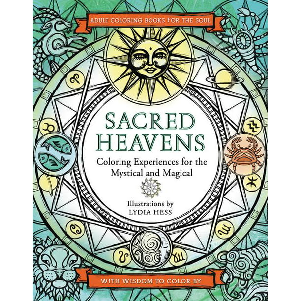 Coloring Books for the Soul: Sacred Heavens (Paperback) - Walmart.com ...