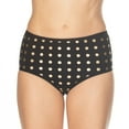thumbnail image 1 of Gemsli Womens Basic Polka Dot Brief 3-Pack, 10, Black, 1 of 4