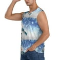 thumbnail image 3 of Fotbe Men's Christmas Snowman In The Snow Print Men's Sleeveless Muscle Tank Tops Casual T-Shirts for Gym Workout Beach-Medium, 3 of 8