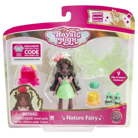 Royale High 3 inch Nature Fairy Fashion Doll - 1 Figure with 9 Fashion Accessories