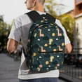thumbnail image 6 of Pofeuu Dinosaur In The Space Print Laptop Backpack Travel Canvas Backpack for School Lightweight and Comfortable Backpack College Backpack Schoolbag, 6 of 6