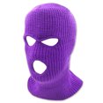 thumbnail image 4 of grinderPUNCH 3 Hole Knitted Winter Outdoor Sports Full Face Cover Balaclava Ski Mask for Men and Women, Purple, 4 of 5