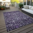 thumbnail image 6 of Addison Rugs Chantille Indoor/Outdoor Traditional Oriental Purple Washable Rectangle Rug, 9' x 12', 6 of 6