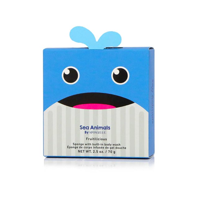 Esponja Spongellé Animales Marinos Walter Whale azul