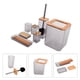thumbnail image 5 of Juego De 7 Accesorios De , Caja De Jabón, Soporte Para Cepillo De Dientes, Escobilla De , Bandeja De Basura Con Revestimiento De Resina ABS, Adecuado Para El Hogar,, 5 of 7