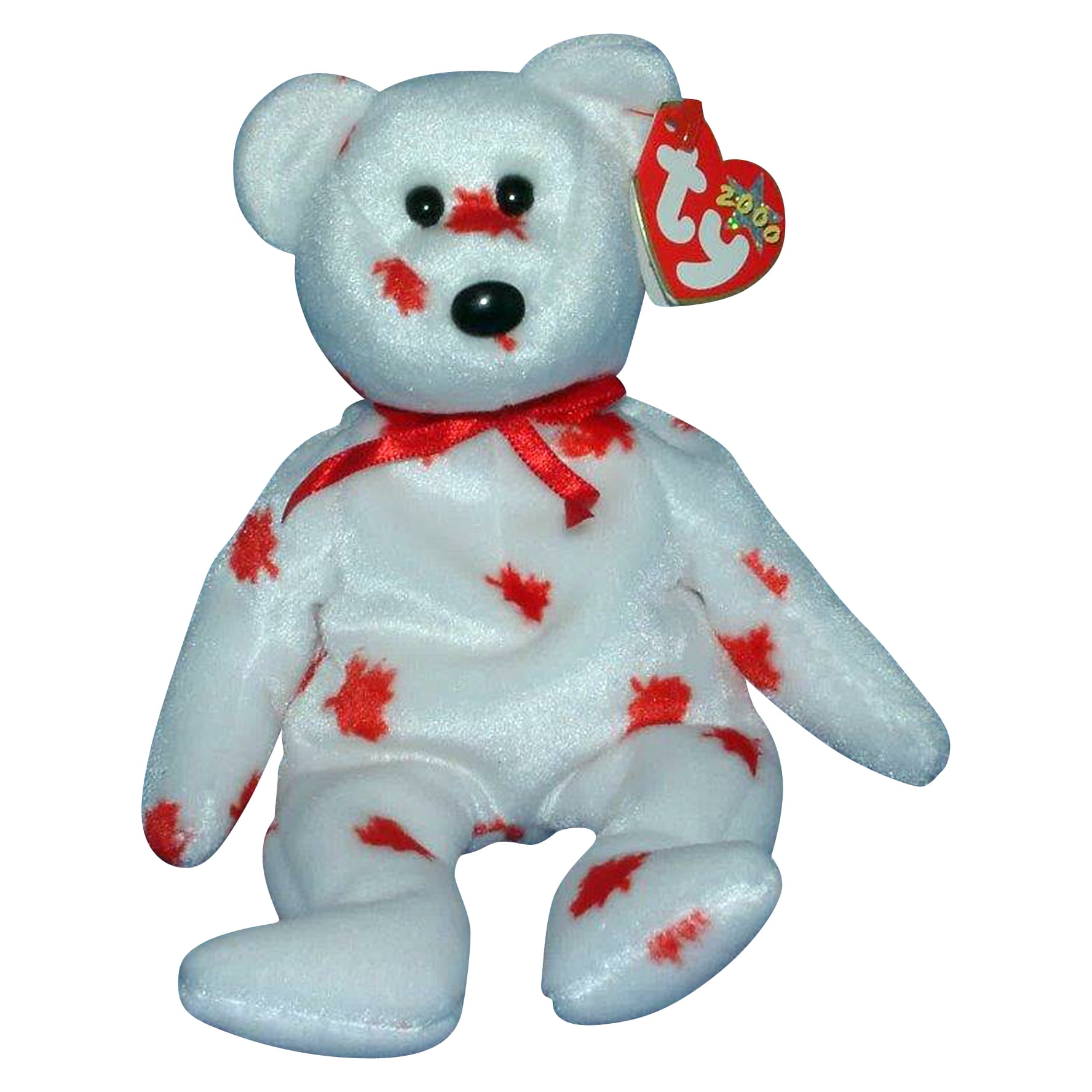 Ty Beanie Baby: Birthday Teddy, November the Bear with Hat