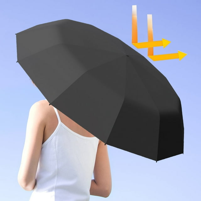 Meitianfacai Folding Travel Windproof 12 Ribs Automatic Reverse Umbrellas