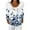 Dark Blue, variant on Women's Fashion Casual Sweater Zipper Cardigan, Floral Print Plush Hooded Jacket for Chic and Feminine Everyday Outerwear,Multicolor,S