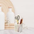 thumbnail image 3 of FRCOLOR pen case 2Pcs Wall Mounted Pen Holder Simple Style Pencil Case Plastic Makeup Brush Holder Pen Container,4.06"X3.07"X2.95", 3 of 5