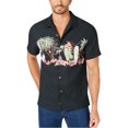 thumbnail image 1 of Tommy Bahama Mens Mele Kelikimaka Button Up Shirt, Black, X-Large, 1 of 1