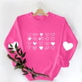 thumbnail image 5 of Craaazy Women's Cute Valentines Day Tops Fashion Love Heart Printed Valentines Shirts Gifts, 5 of 8