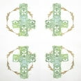 thumbnail image 2 of Paper Napkins Cross green, 2 of 4