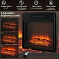 thumbnail image 6 of ChaoLink 60 Inch Electric Fireplace with Mantel - Remote Control, Adjustable Flame Brightness, 0.5-6H Timer, Realistic Log Effect, and Built-in ShelvesWhite, 6 of 7