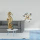 thumbnail image 2 of Escultura de resina dorada, figura decorativa moderna para oficina, escritorio, sala de estar, dormitorio, estante, gabinete, adorno para el hogar, es, 2 of 8