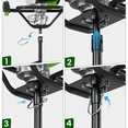 thumbnail image 6 of WORKPRO Gas Powered Earth Auger, 62cc 1600W Post Hole Digger with 4", 6" & 8" Auger Bits, Extension Rods, 2-Cycle Engine for Fence Posts, Tree Planting, Landscaping and Farming, 6 of 12