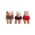 thumbnail image 3 of Women Lace Bloomers Shorts Casual Summer Layered Ruffles Elastic Short Pants for Club Streetwear, 3 of 9