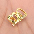 thumbnail image 6 of Unique Bargains 1 Pc Fake Grills Hip Hop Rhinestone Heart Teeth Grillz Gold Tone, 6 of 6