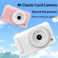 thumbnail image 6 of 4K Digital Camera 44 Megapixels HD Photography CCD Travel Selfie Pocket Students Campus Selfie Camera Pink, 6 of 8