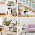 thumbnail image 7 of AWLYLNLL Plant Stand for Indoor Plants,Wood Mid Century Single Plant Table, Modern Plant Shelf for Flower Pot, 16.8" Tall Plant Holder , Small Round Side Table, End Table, 7 of 7