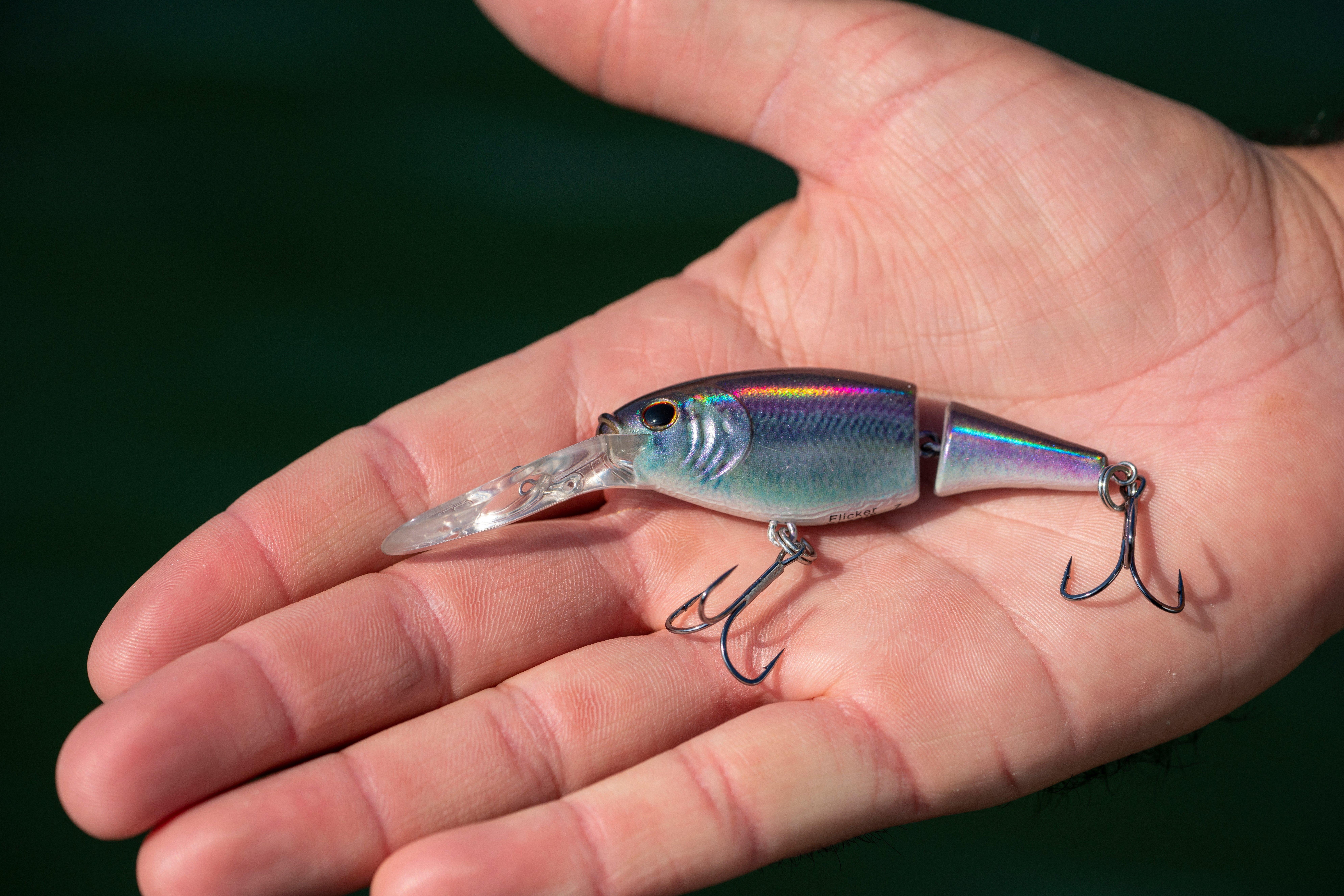 Berkley Flicker Shad Jointed Fishing Lure, HD Threadfin Shad, 1/3 oz