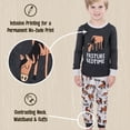 thumbnail image 5 of LazyOne Warm Long-Sleeve PJ Sets for Girls and Boys, Grey Pasture Bedtime, Funny Animal Kids' Pajama Sets, 5 of 7