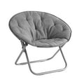 Mainstays Large Super Soft Microsuede 30" Saucer™ Chair, Gray
