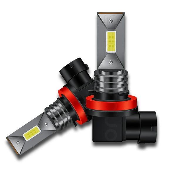 H8 H11 H16 LED Fog Light Bulbs High Power 5000 Lumens 6000K  White Replace for Fog Light or DRL,Pack of 2