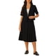 thumbnail image 2 of Conjuntos de falda de blazers de manga corta INSPIRE CHIC para mujeres, traje de falda casual de verano, color negro, 2 of 6