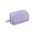 thumbnail image 2 of Large Capacity Pencil Case 4 Compartments, Pencil Pouch Bag with Zipper Portable Handle, Pen Case Bag Stationery Organizer for Office College School Adults, 2 of 6