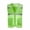 Mint Green, variant on Boys and Girls Mesh Safety Vest Zipper Front Volunteer Uniform Vest Reflective Breathable Running Vest with Pockets