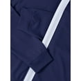 thumbnail image 5 of Hat and Beyond Mens Casual Two Tone Oversized Striped Athleisure Sweat Jacket Pants Tracksuit, 5 of 7