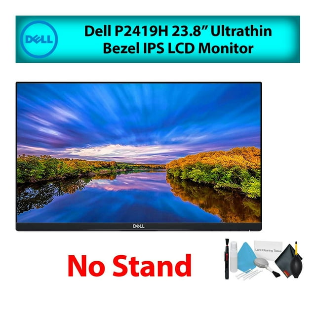 Dell 24" (P2419H) IPS LCD Computer Monitor (No Stand) Budget Bundle