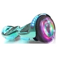 thumbnail image 1 of HOVERSTAR Bluetooth Hoverboard, LBW12A Color cromado o monopatín eléctrico de piel impresa con ruedas intermitentes LED, 1 of 5
