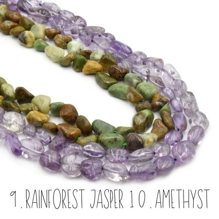 Pebble Gemstone Beads: Handpicked Natural Semi-Precious Nugget Gemstones for Unique CreationsBeads