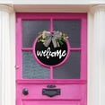 thumbnail image 4 of Welcome Sign For Front Door Decor - Welcome Wreaths For Front Door Signs - Black Rustic Farmhouse Welcome Sign - Front Porch Decor Front Door Decorations Spring/Winter/fall 12'', 4 of 7