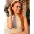 thumbnail image 6 of Wearlizer Celtic Knot Leather Band Compatible with Samsung Galaxy Watch 8 40mm 44mm & Watch 8 Classic 46mm, Slim Dressy Leather Strap for Women with Designer Interlock Buckle, 6 of 6