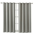 thumbnail image 2 of DBOZE Blackout Curtains 63 inches Long - Grommet Thermal Insulated Room Darkening Window Curtains for Bedroom, Set of 2 Panels (52 x 63 Inch,Light Gray), 2 of 5