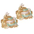 thumbnail image 1 of Elegant Bunny Napkin Rings Reusable Serviette Holders for Easter, Family Dinners, and Gatherings Cute Rabbit Design, Easy to Clean, 1 of 5
