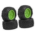 thumbnail image 4 of Kuntesetty 4 Pieces 1/18 RC Car Wheels and Tires Durability Accessories for Typhon Grom Green, 4 of 9