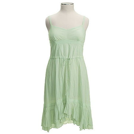 Women's Plus Crochet-Trim Cotton Dress