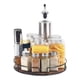 thumbnail image 2 of Organizador Giratorio de Madera Antideslizante para Gabinete, Despensa, Encimera de Cocina, Refrigerador, Especiero, Negro Carbonizado, 2 of 5