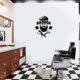 thumbnail image 3 of Adhesivo de pared para barbería, diseño de peluquería en blanco y negro, vinilo decorativo para pared, papel pintado, pegatinas artísticas, 3 of 8