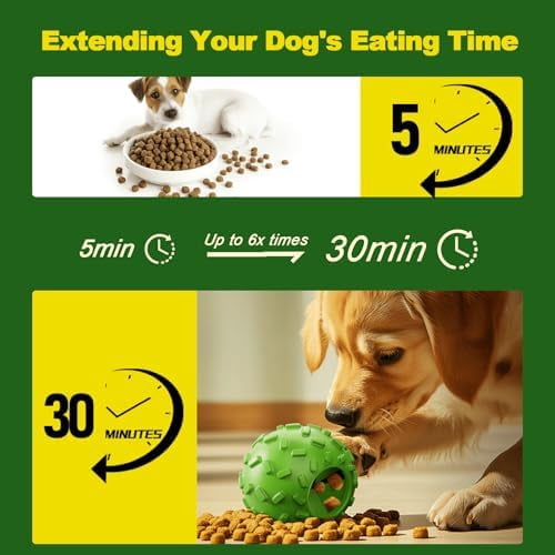 Interactive Dog Chew Toy for Small – Durable Treat Dispensing Puzzle Toy, Tough Enrichment Toy for Aggressive Chewers, Teeth Cleaning & Mental Stimulation Training Toy, Perfect for Boredom Relief
