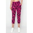 thumbnail image 2 of ALWAYS Women's Slimfit Super Soft Highwaisted Capri Joggers with Pockets 7238 Pink Leaf Medium, 2 of 6