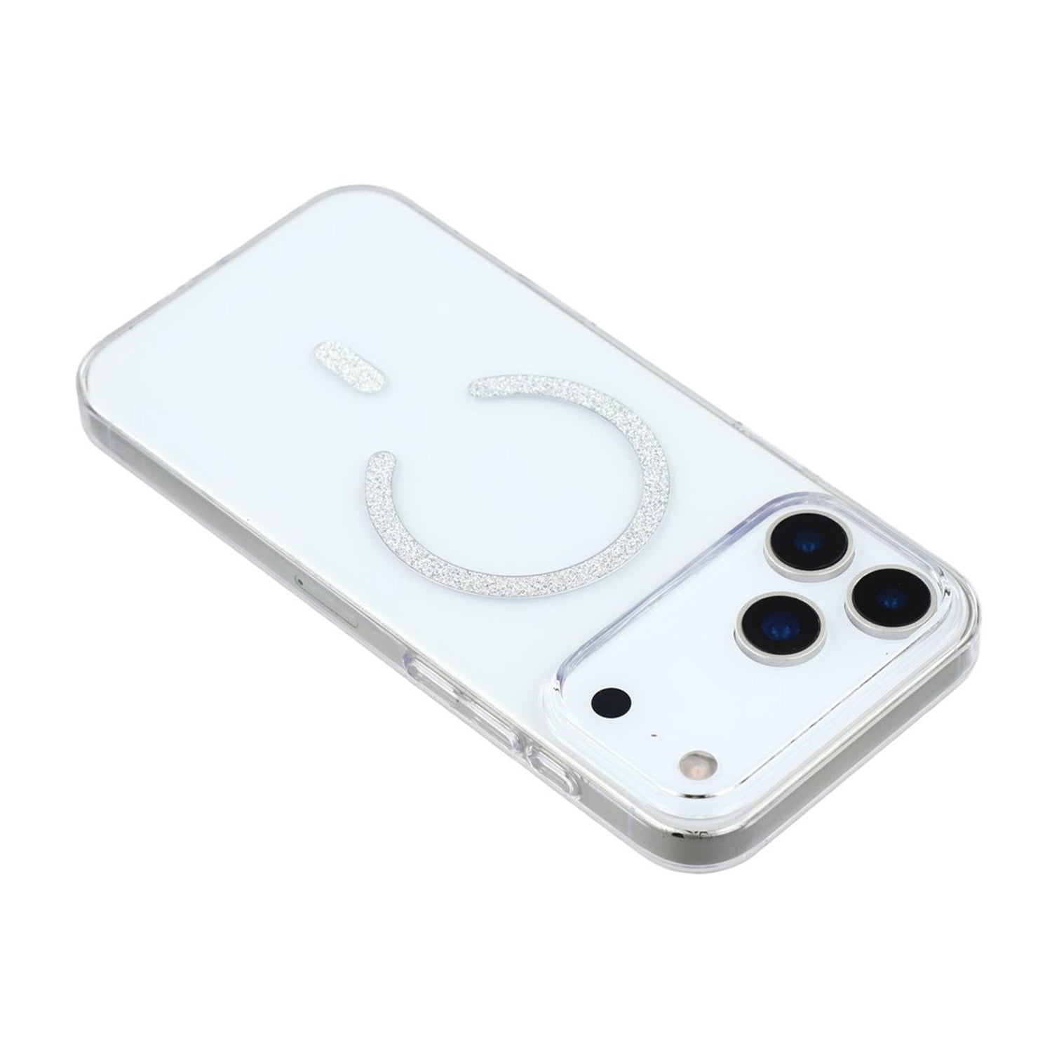 Transparent Bumper Case with MagSafe for iPhone 17 Pro Max - Silver