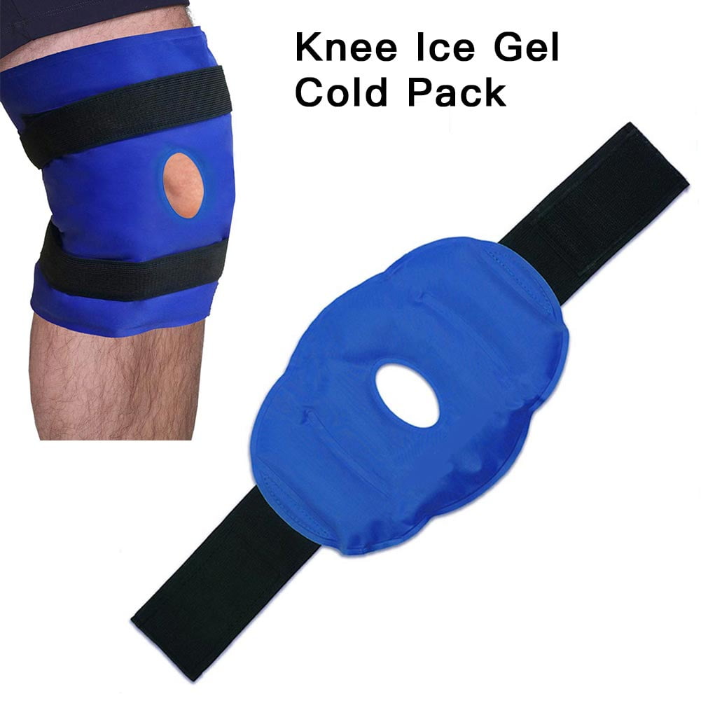 Knee Ice Gel Cold Pack for Knee Reusable with Strap Perfect for Replacement Surgery, Swelling