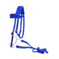 thumbnail image 4 of Colaxi Bride de Cheval avec Tête de Réinigide Confortable Accessoires d'Équitation Réglables avec Coussin Doux Rembourré Halter Corde de Tête Bleu P, 4 of 8