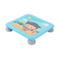 thumbnail image 4 of Cama de del trampolín para niños con base sin deslizamiento mini tablero de trampolín cuadrado Rebounder portátil Trampolín para interiores al Azul, 4 of 8