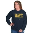 thumbnail image 4 of US Navy Logo Team Strength Value Unisex Plus Size Sweatshirt Brisco Brands 2X, 4 of 5